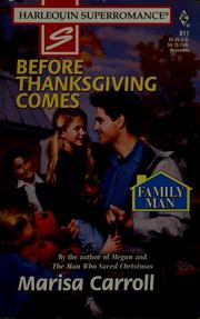 Cover of: Before Thanksgiving comes