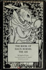 Cover of: The book of Daun Burnel the ass: Nigellus Wireker's Speculum stultorum