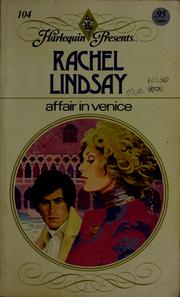 Cover of: Affair in Venice by Rachel Lindsay, Rachel Lindsay