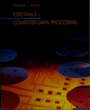 Cover of: Essentials of computer data processing