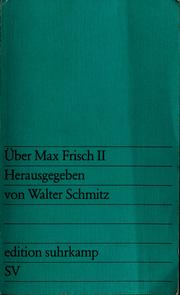 Cover of: Uber Max Frisch