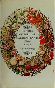 Cover of: History of popular garden plants from A to Z