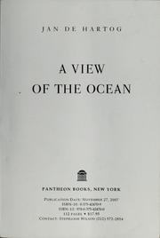 Cover of: A view of the ocean by Jan De Hartog, Jan De Hartog