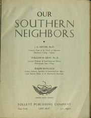 Cover of: Our southern neighbors