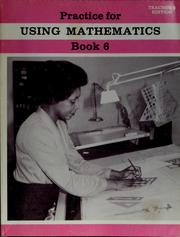 Front cover of Practice for using mathematics, book 6. by Unknown