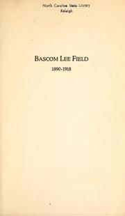 bascom-lee-field-1890-1918-cover