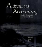 Cover of: Advanced accounting: student companion enrichment manual