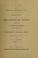 Cover of: Report of mechanical tests made with the U. S. testing machine, at Watertown arsenal, Mass., December 11th, 1883 ...