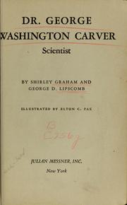 Cover of: Dr. George Washington Carver: scientist