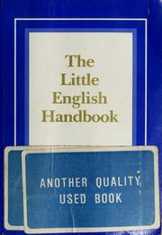 Cover of: The little English handbook by Edward P. J. Corbett