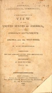 Cover of: An historical, geographical, commercial, and philosophical view of the United States of America, and of the European settlements in America and the West-Indies