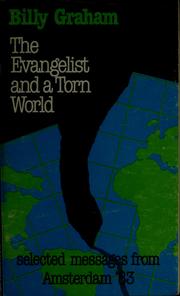 Cover of: The evangelist and a torn world by Billy Graham