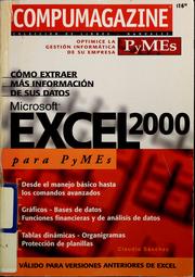 Cover of: Microsoft Excel 2000 para PyMEs by Claudio Sánchez