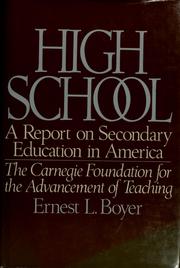 High school by Ernest L. Boyer