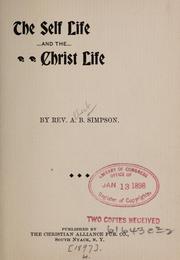 Cover of: The self life and the Christ life