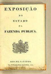 Cover of: Exposição do Estado da Fazenda Publica