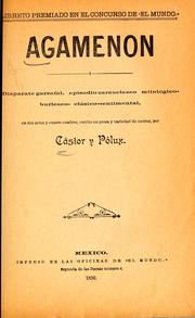 Cover of: Agamemnón by Castor