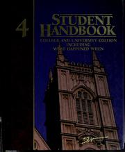 Cover of: Student handbook by 