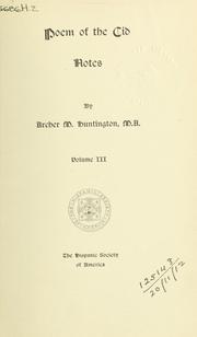 Cover of: Poem of the Cid