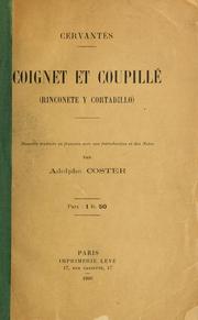 Cover of: Coignet et Coupillé by Miguel de Cervantes Saavedra