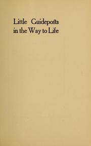 Cover of: Little guideposts in the way to life