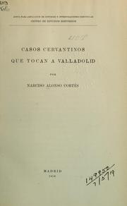 Cover of: Carsos Cervantinos que tocan a Vallladolid.