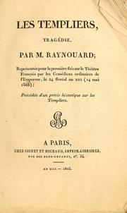 Cover of: Les Templiers by Raynouard M.