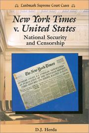 Cover of: New York Times v. United States by D. J. Herda