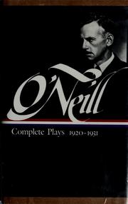 Cover of: Complete plays, 1920-1931