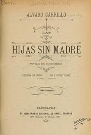 Cover of: Las hijas sin madre: novela de costumbres