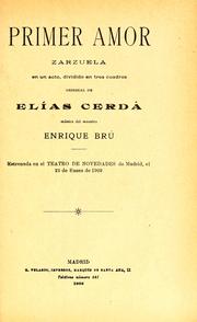 Cover of: Primer amor by Enrique Brú