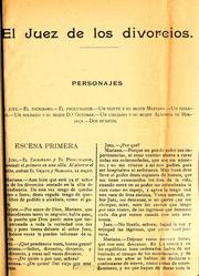 Cover of: El juez de los divorcios by Miguel de Cervantes Saavedra