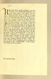 Reverendo Bispo do Rio de Janeiro, do meu conselho, Eu o principe regente vos envio muito saudar, como aquella que amo by Portugal. Sovereign (1777-1816 : Maria I)