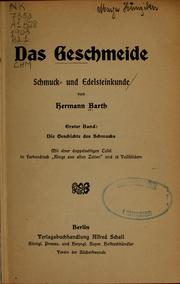 Cover of: Das Geschmeide, Schmuck- und Edelsteinkunde