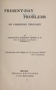 Cover of: Present-day problems of Christian thought