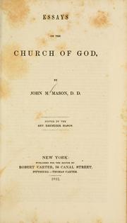 Cover of: Essays on the church of God