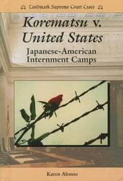Cover of: Korematsu v. United States by Karen Alonso