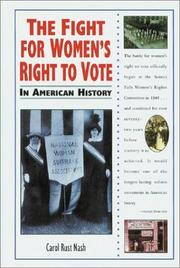 Cover of: The fight for women's right to vote in American history