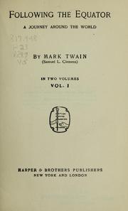 Cover of: The writings of Mark Twain [pseud.]