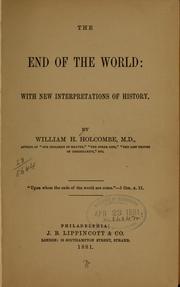 Cover of: The end of the world ...