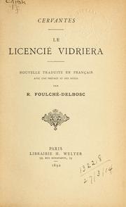 Cover of: Le Licencié Vidriera: nouvelle