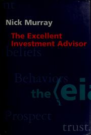 Cover of: The excellent investment advisor