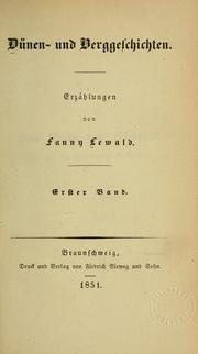 Cover of: Dünen- und berggeschichten