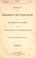 Cover of: Message of the President of the United States to the two houses of Congress at the commencement of the third session of the thirty-seventh Congress