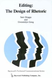 Cover of: Editing by Sam Dragga, Gwendolyn Gong, Sam Dragga, Gwendolyn Gong