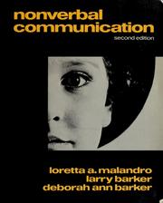 Cover of: Nonverbal communication