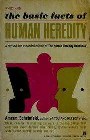 Cover of: The basic facts of human heredity.