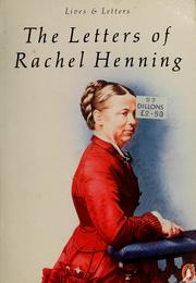 Cover of: The letters of Rachel Henning | Rachel Henning