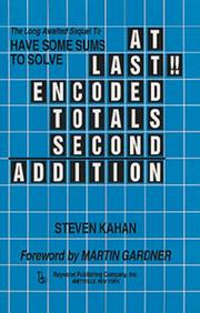Cover of: At Last!!: Encoded Totals Second Addition