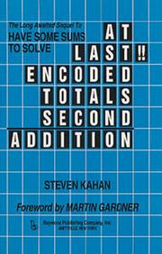 Cover of: At Last!! by Steven Kahan, Steven Kahan